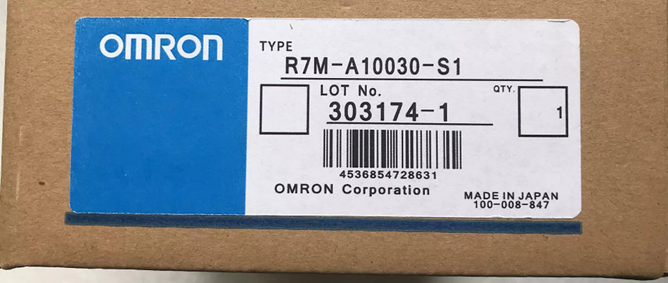 OMRON R7M-A10030-S1 Servo Motor for Precision Control