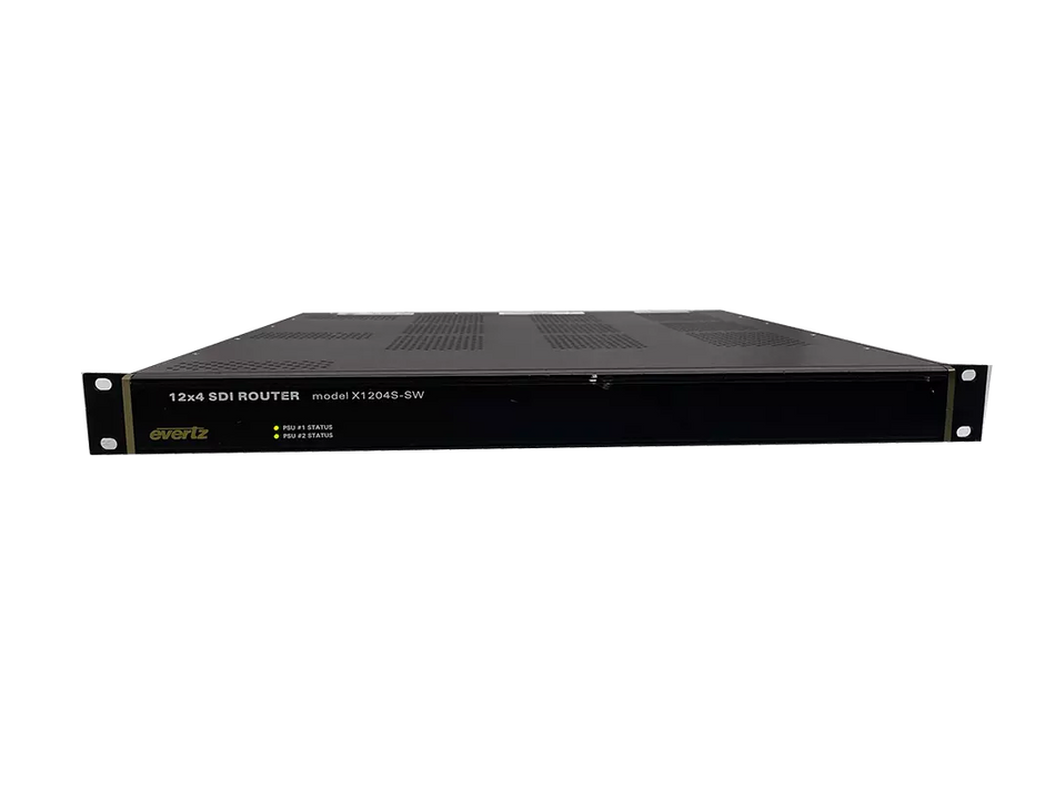 Evertz X-1204S-AES4-SW 12x4 Video SDI Routing Switcher Router