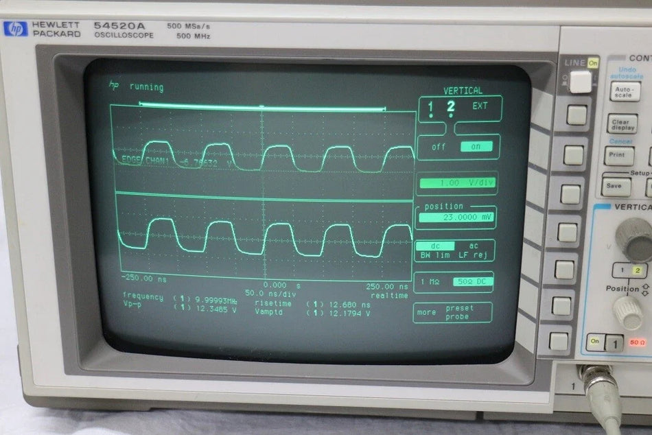 HP 54520A DC-500MHz 2ch Digital Oscilloscope