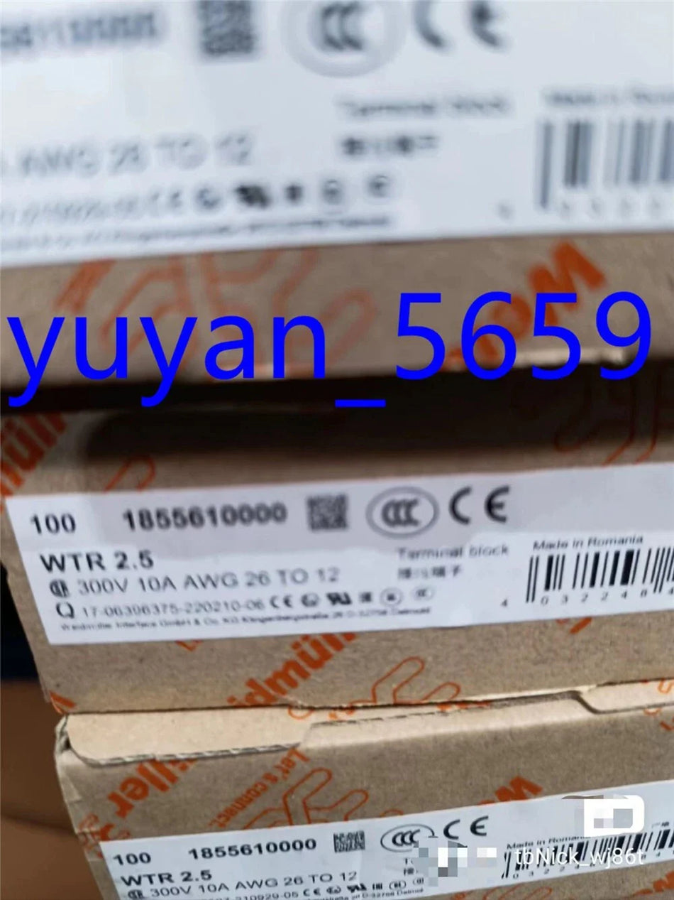 100PCS NEW IN BOX Weidmuller WTR 2.5 Terminal 1855610000 300V 10A #1156 LY
