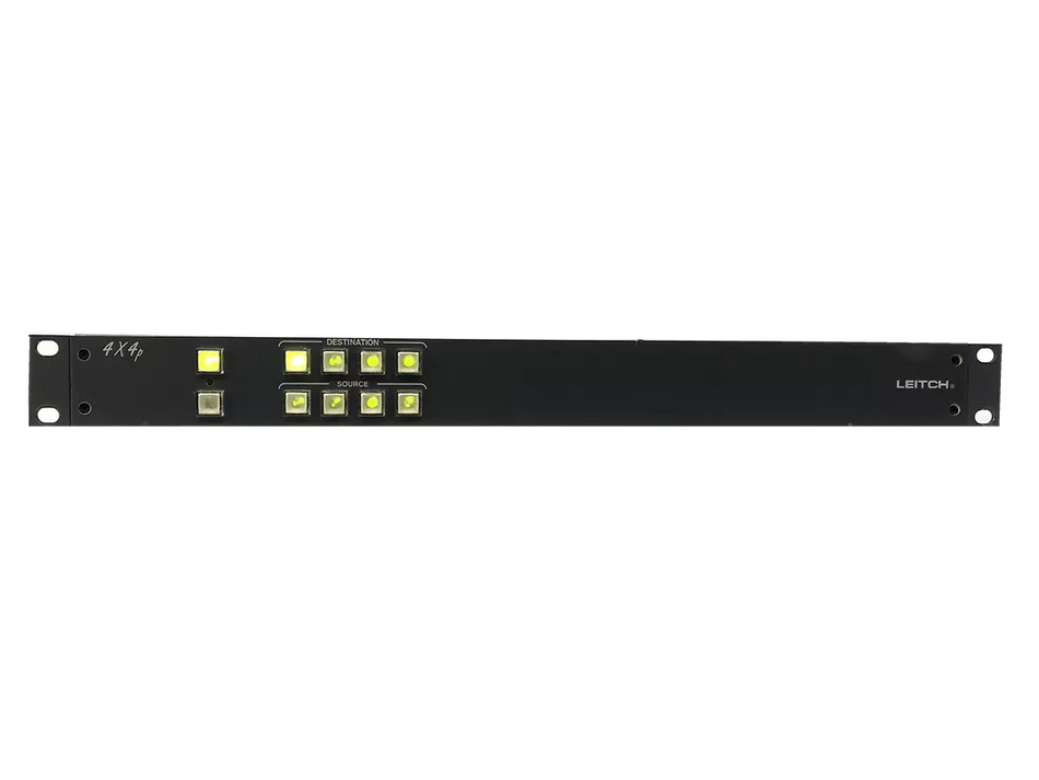 Leitch 1RU Remote 4x4 Programmable Push Button Panel
