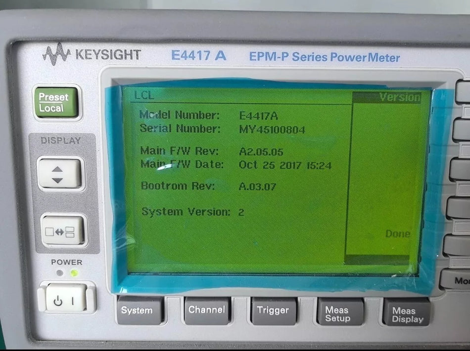 USED 1PCS KEYSIGHT Agilent E4417A EPM-P Series Power Meter Dual Channel