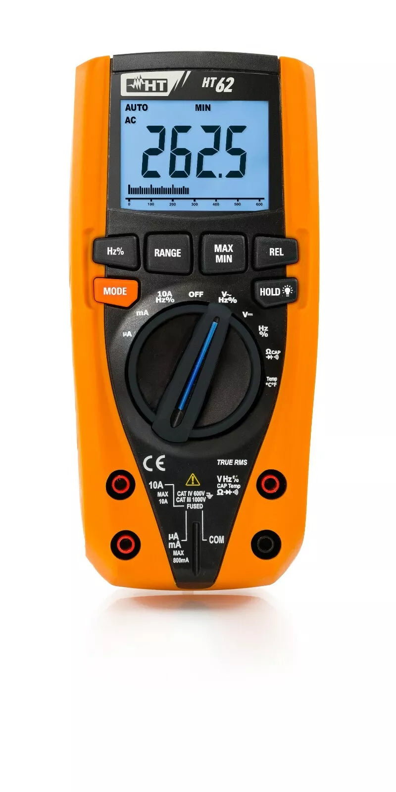 HT Instruments HT62 TRMS Digital Multimeter with Temperature Measurement