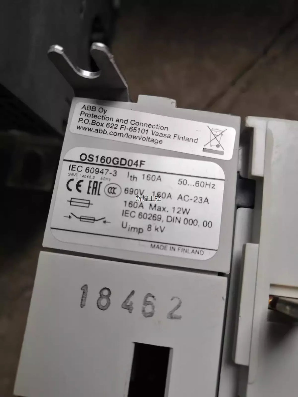 1 PC USED GOOD OS160GD04F Disconnect Switch #B7863 CL