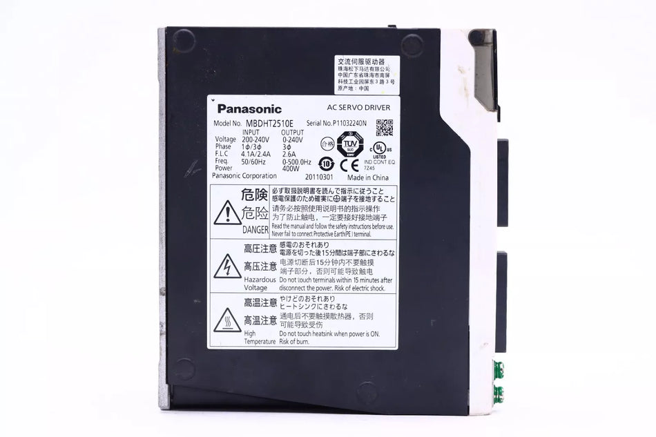 Panasonic MBDHT2510E AC Servo Drive
