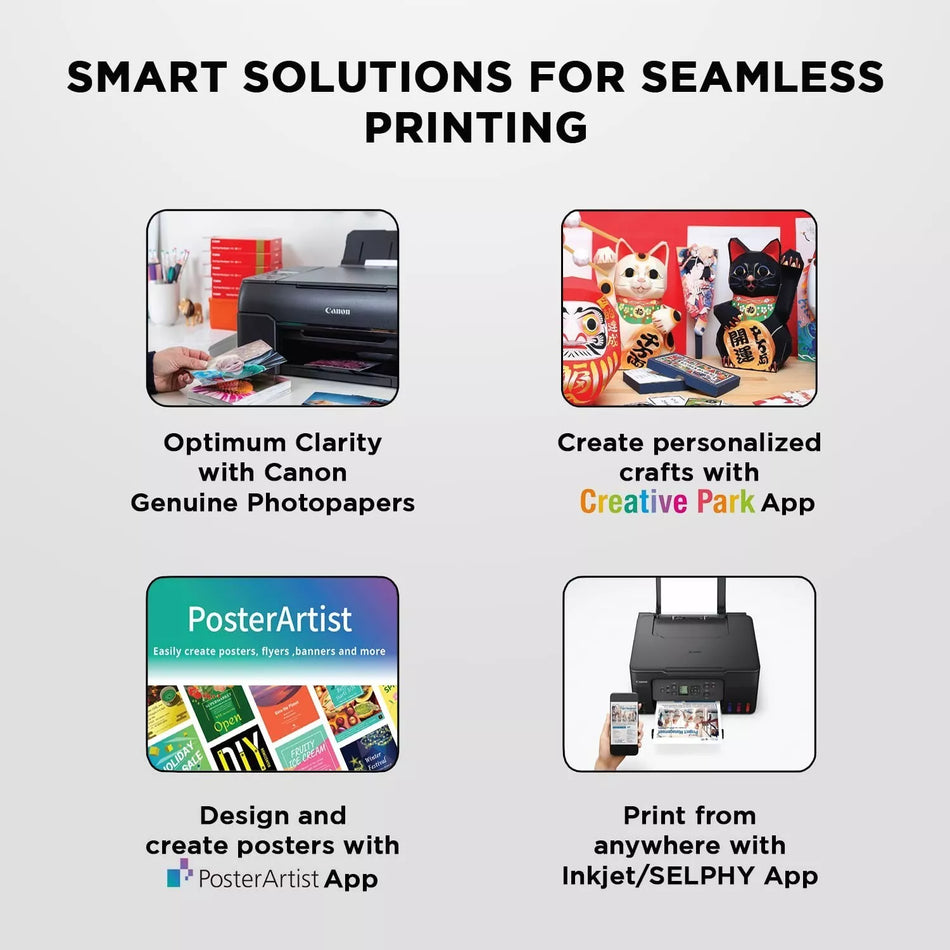 Canon PIXMA E4570 All-in-One WiFi Ink Efficient Color Printer for Home & Office Use