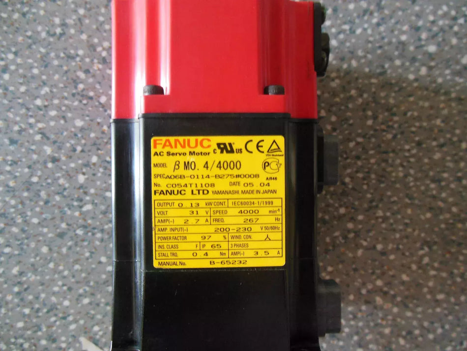 FANUC A06B-0114-B275#0008 Servo Motor for Industrial Automation