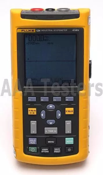 Fluke 124 ScopeMeter 25MS/s Dual-Channel 40MHz HandHeld Oscilloscope 124S