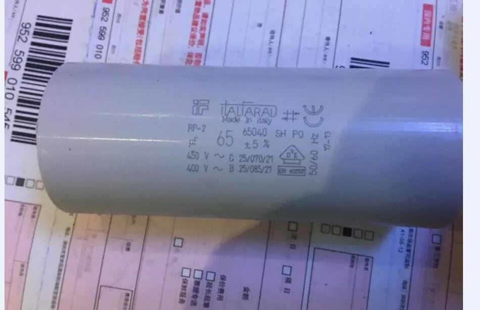 Italfarad RP-2 65UF 450V Capacitor for Electrical Appliances