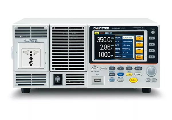 GW Instek ASR-2100 Programmable AC/DC Power Source 1000VA Power Supply USB/LAN