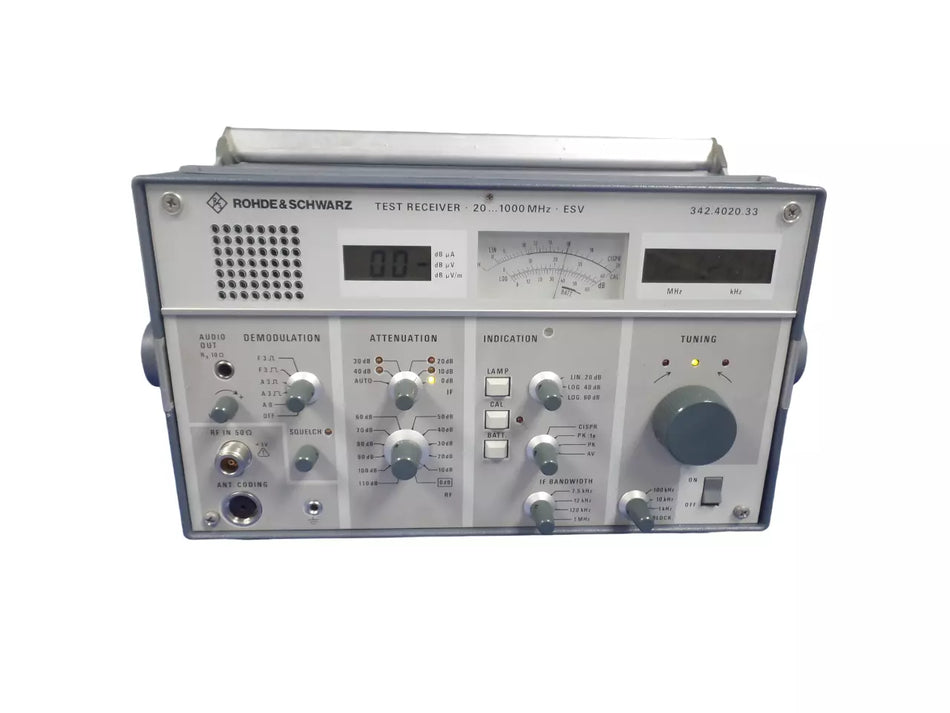 Rohde & Schwarz Test Receiver 20-1000 MHz ESV 342.4020.33