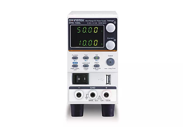GW Instek PFR-100LGL DC Power Supply Multi-Range Fanless 100W 50V 10A GPIB LAN