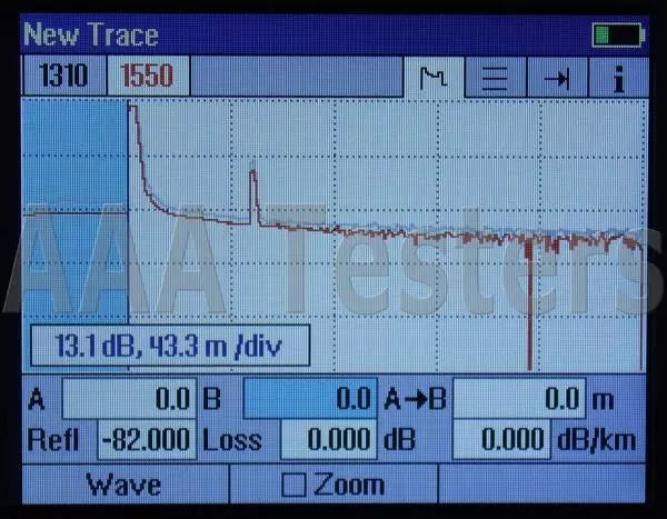 AFL Noyes OFL 250B SM 1310/1550 Fiber OTDR w/ VFL & Power Meter OFL-250B