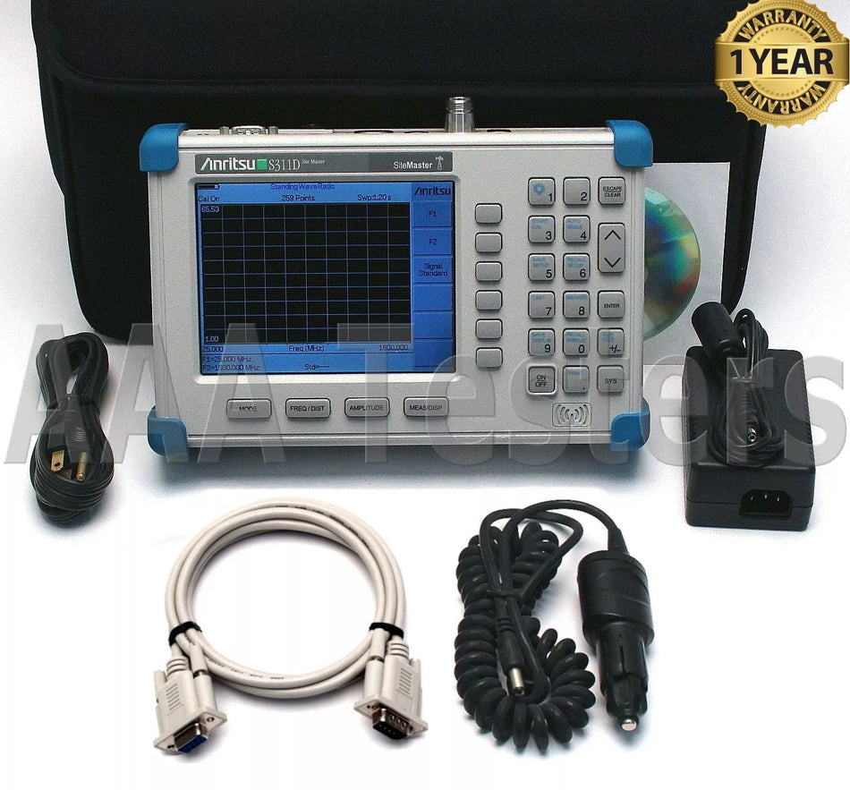 Anritsu Site Master S311D Cable & Antenna Analyzer 1.6 GHz SiteMaster w/ Opt 3