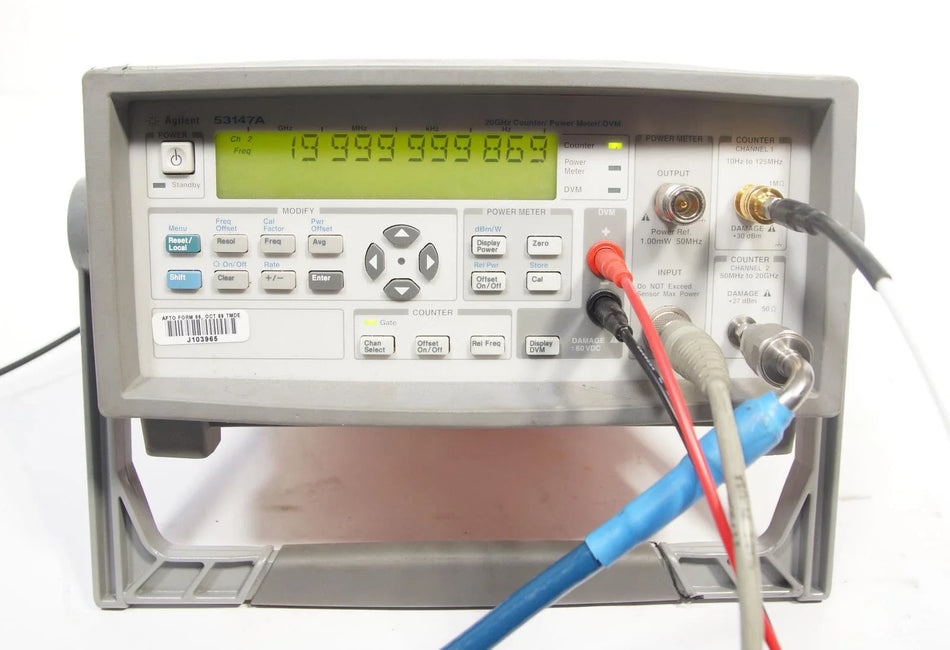 Agilent 53147A 20 GHz Microwave Frequency Counter / Power Meter / DVM AS-IS