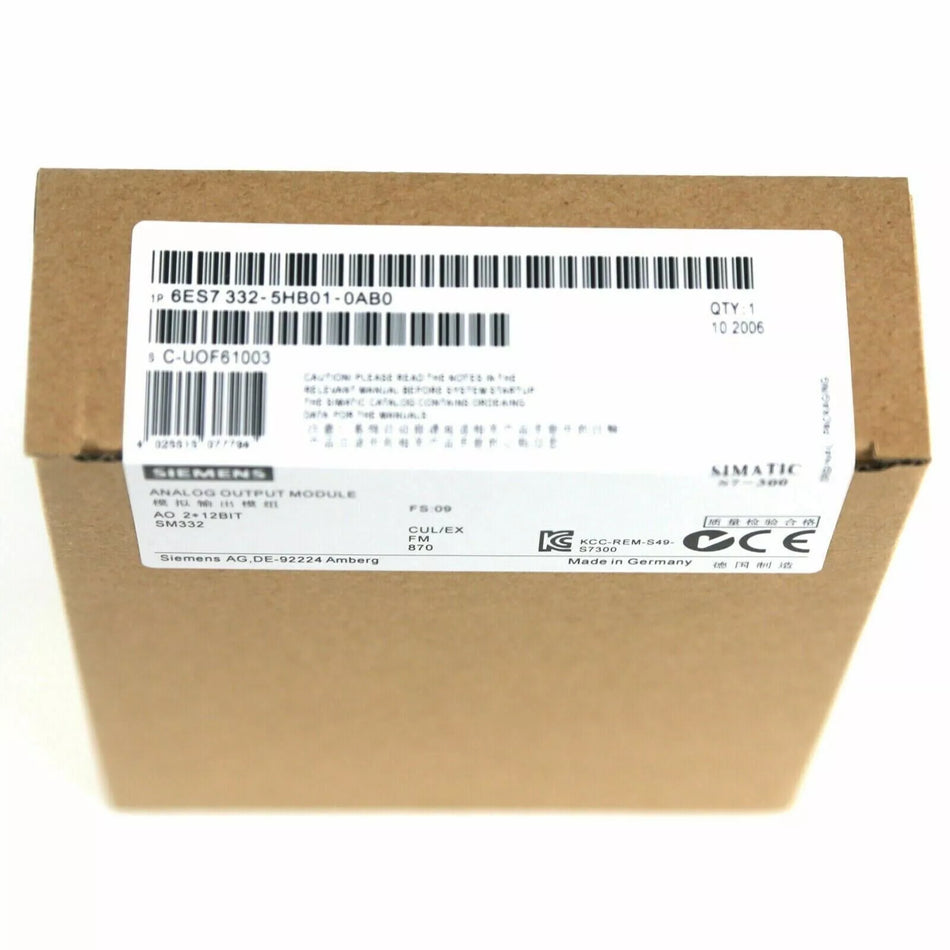 SIEMENS 6ES7 332-5HB01-0AB0 PLC Analog Output Module