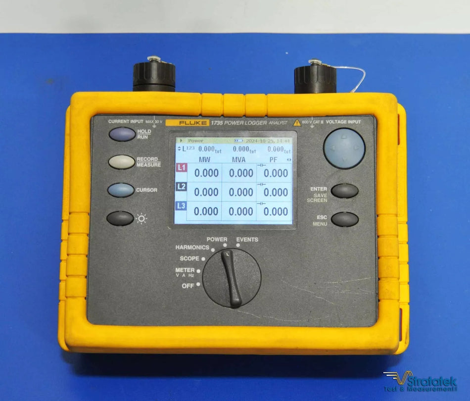 Fluke 1735 Power Logger Analyst 3 Phase PQA 3000A Flexi CTs Calibrated