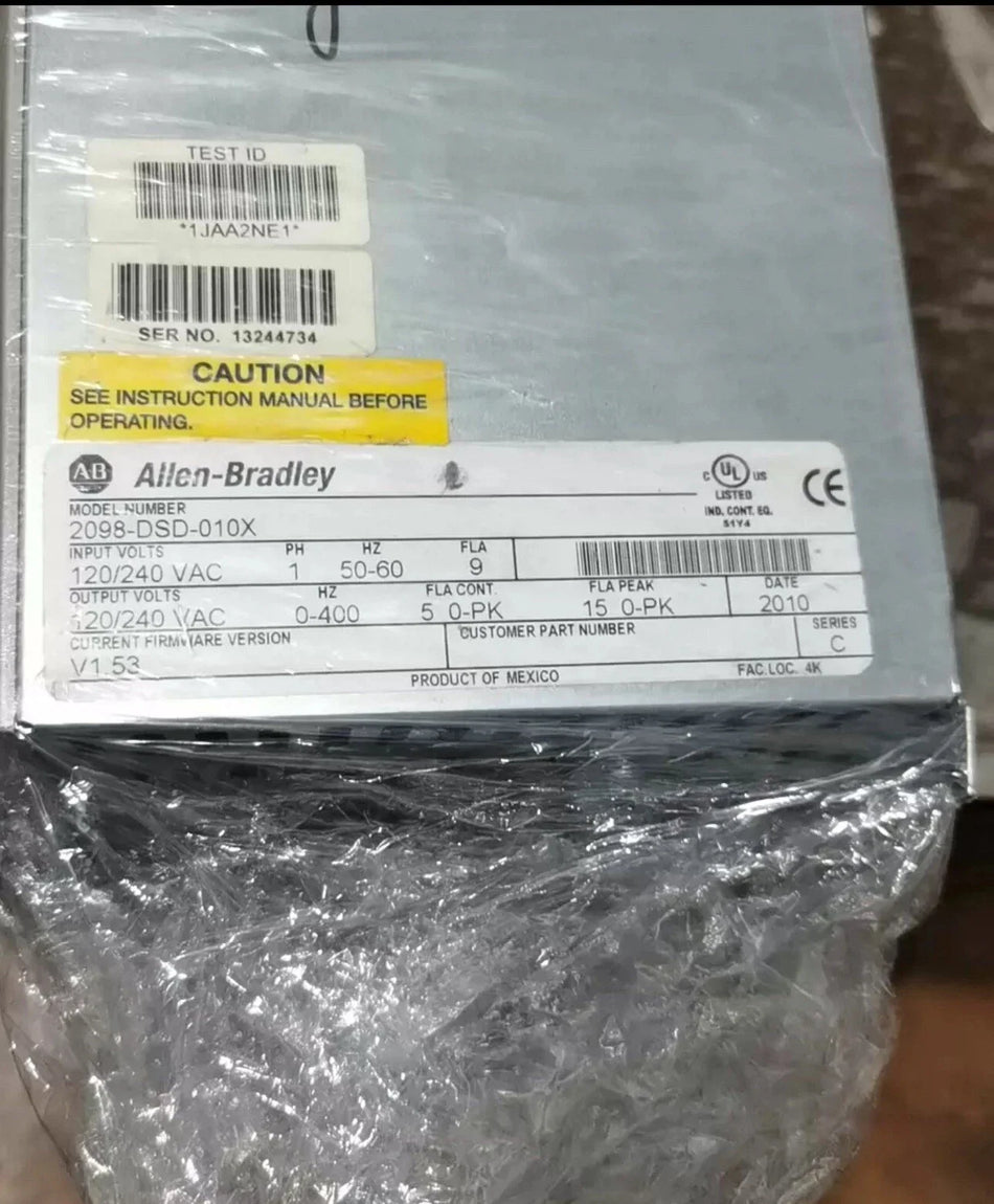 2098-DSD-010X: High-Performance Digital Servo Drive