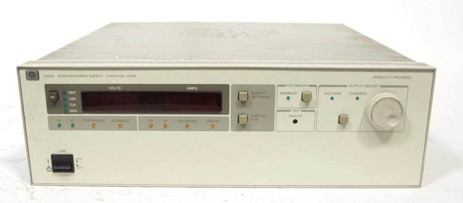 HP Agilent Keysight 6032A System DC Power Supply 0-60V / 0-50A / 1000W