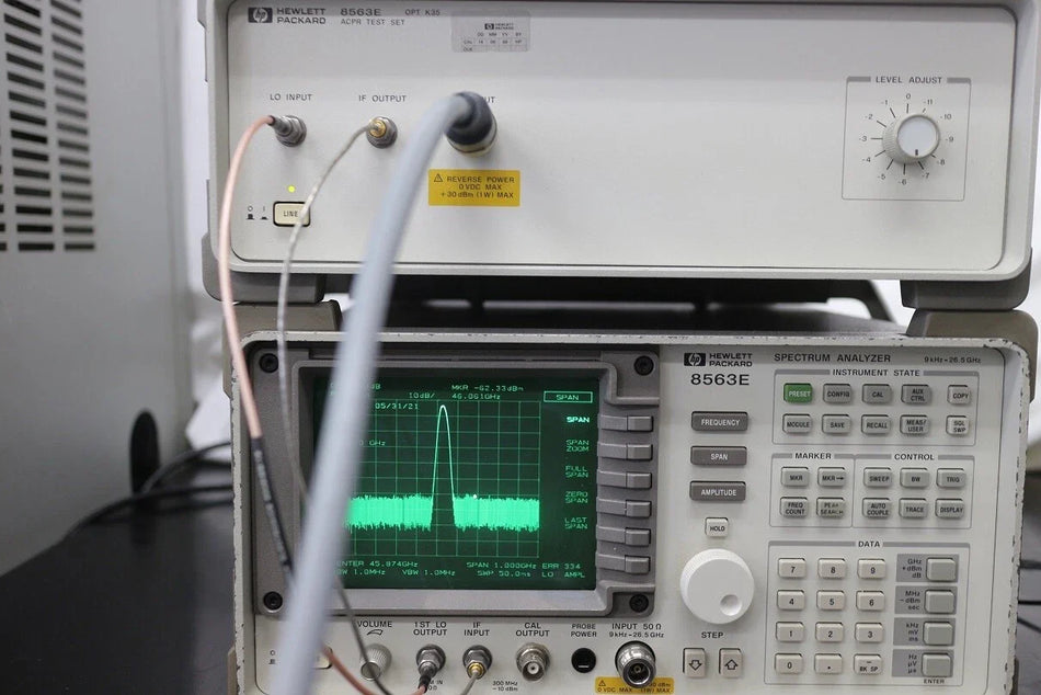 HP 8563E K35 ACPR Test Set for Signal Testing