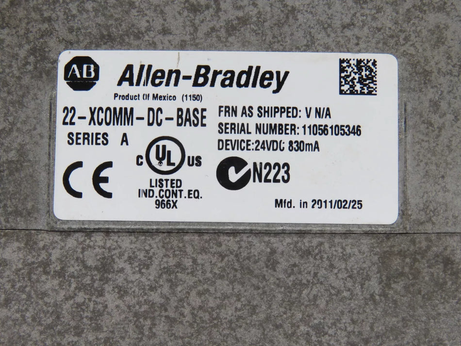 Allen Bradley 22-XCOMM-DC-BASE Communications Kit PowerFlex 22-COM Adapters