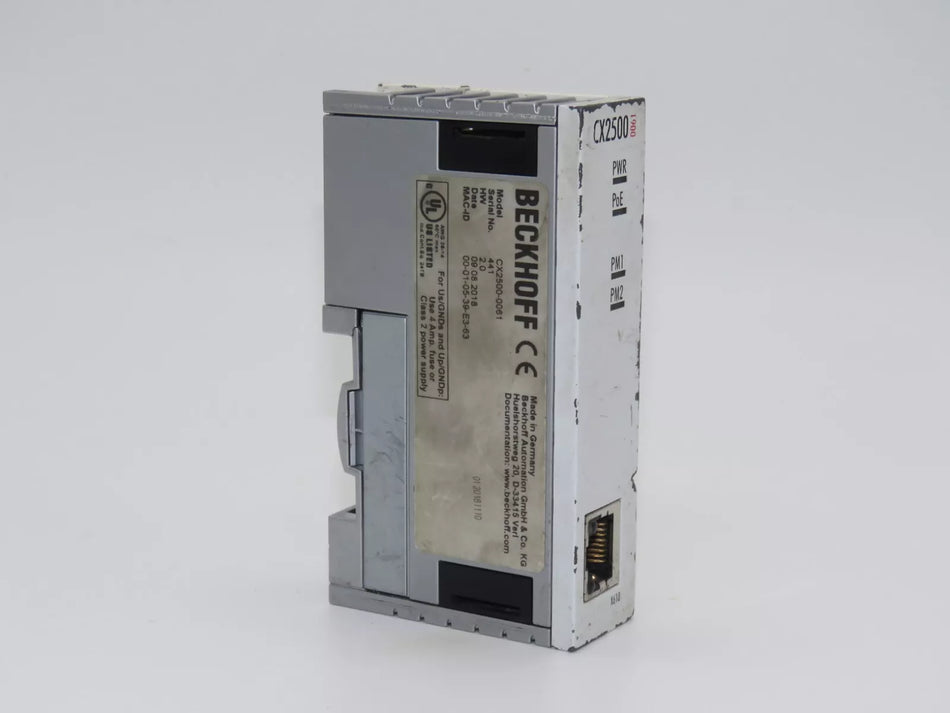Beckhoff CX2500-0061 Power over Ethernet Module for CX2500 PLC