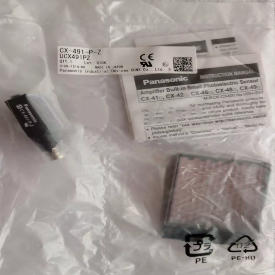 Panasonic CX-491-P-Z Photoelectric Sensor - Reliable Detection System