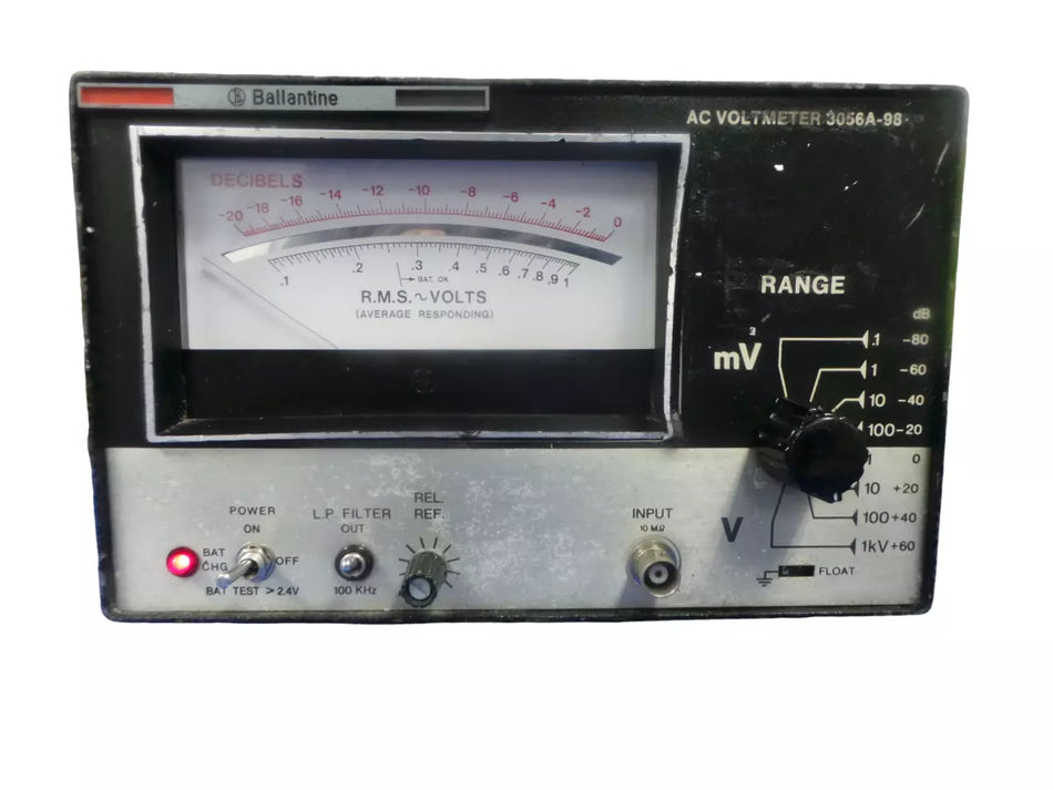 Ballantine AC Voltmeter 3056A-98 for Precise Electrical Voltage Measurement