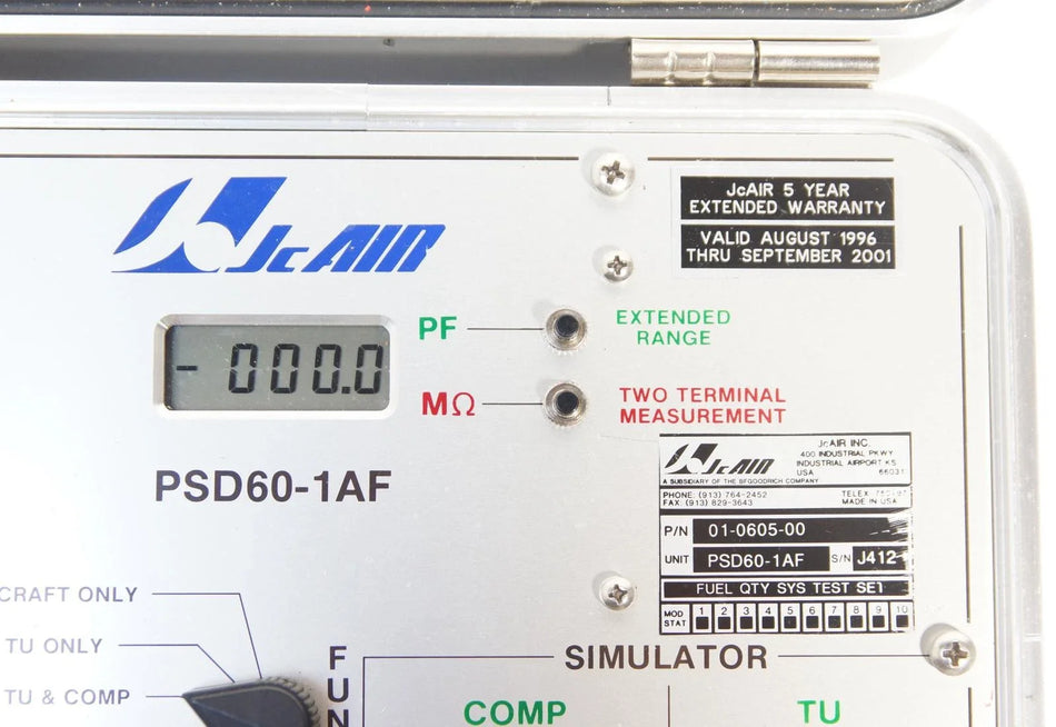 Aeroflex / Viavi PSD60-1AF AC Capacitance Fuel Quantity Test Set