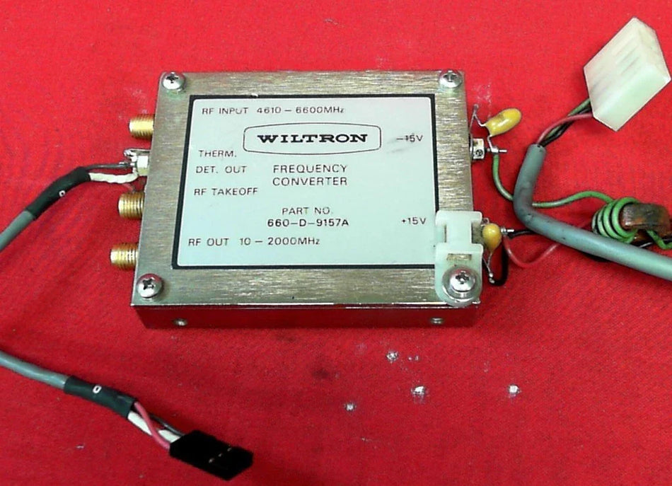 Anritsu Wiltron 660-D-9157A Frequency Converter 10-2000MHz Input 4610-600MHz 15V