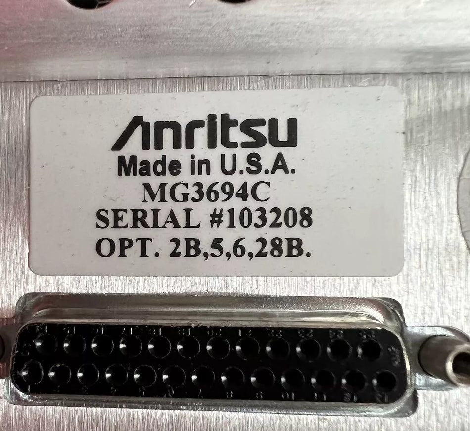 Anritsu MG3694C Signal Generator 2 GHz to 40 GHz SN 103208