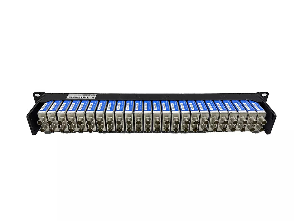 CANARE 24DV 1U 24 Normaled Video Patch Panel 3G HD with DVJB-W Modules