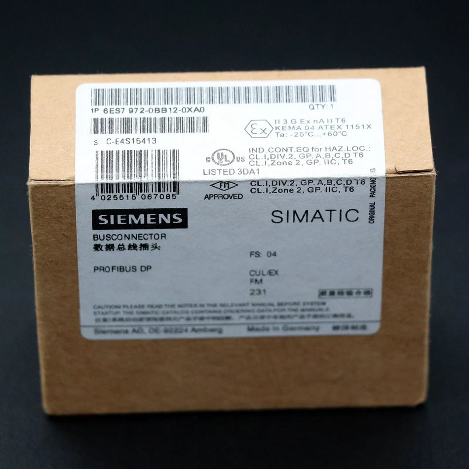 SIEMENS PROFIBUS 6ES7972-0BB12-0XA0 6ES7 972-0BB12-0XA Module