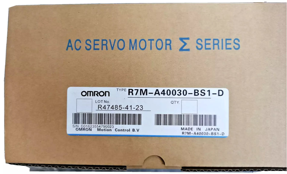 Omron R7M-A40030-BS1-D Servo Motor - 1PC, New, Expedited Shipping