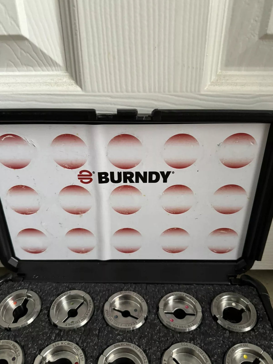 Burndy UDIEKITCU 15pc U-Type Die Kit Set 6AWG to 750KCMIL