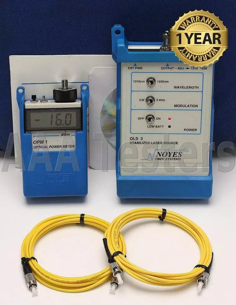 AFL NOYES SLP 1-6 SM Fiber Optic Light Pack Test Set OPM 1-3B OLS3-3