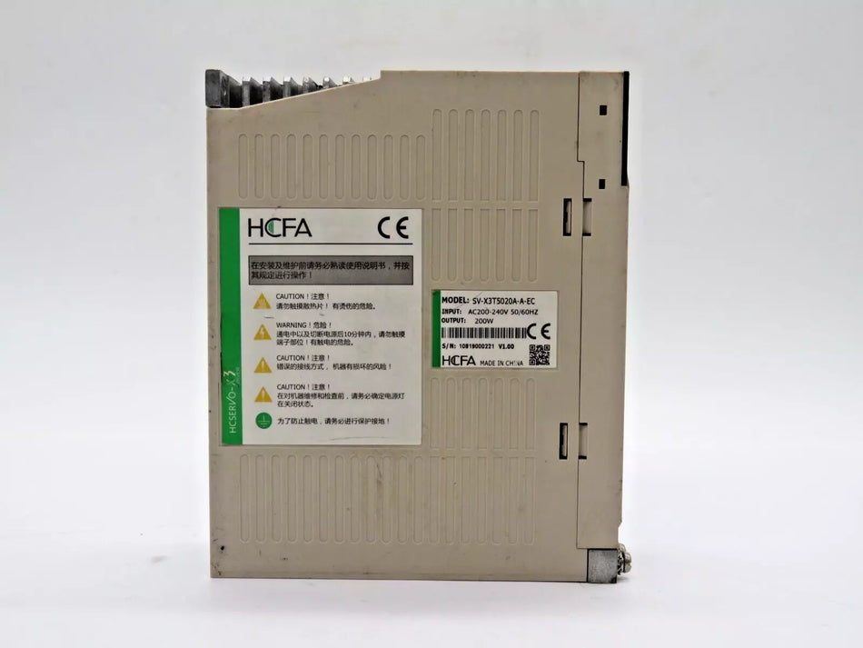 HCFA SV-X3T5020A-A-EC Servo Drive DC280-325V 200W AC200-230V Industrial Automation