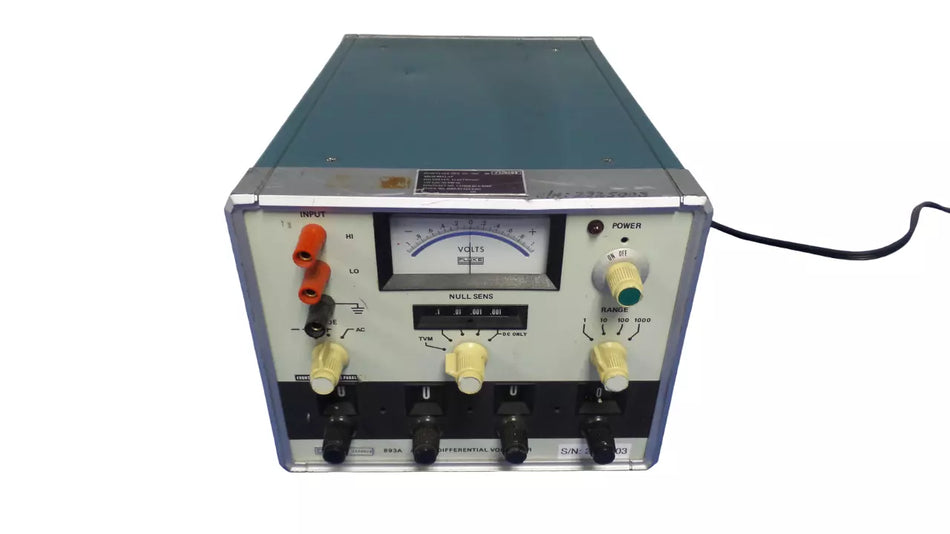 Fluke 893A AC DC Differential Voltmeter - High Precision Voltage Measurement