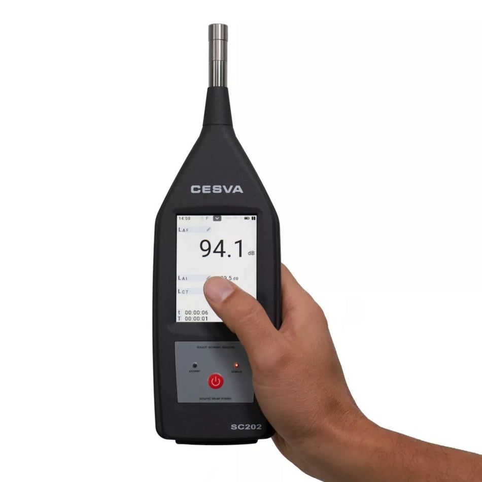 CESVA SC202 Sound Level Meter Class 2 Sound Meter 30.5 db - 140 db