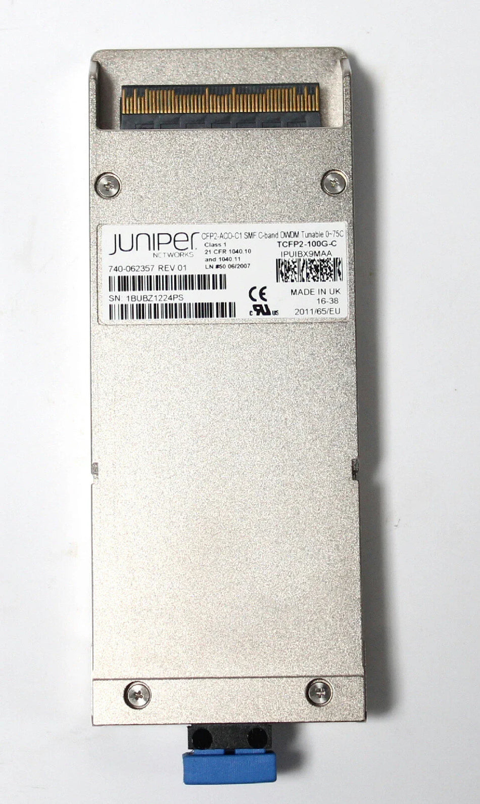 Juniper TCFP2-100G-C Tunable CFP2 100G Transceiver, DWDM OTN CFP2-ACO 740-062357