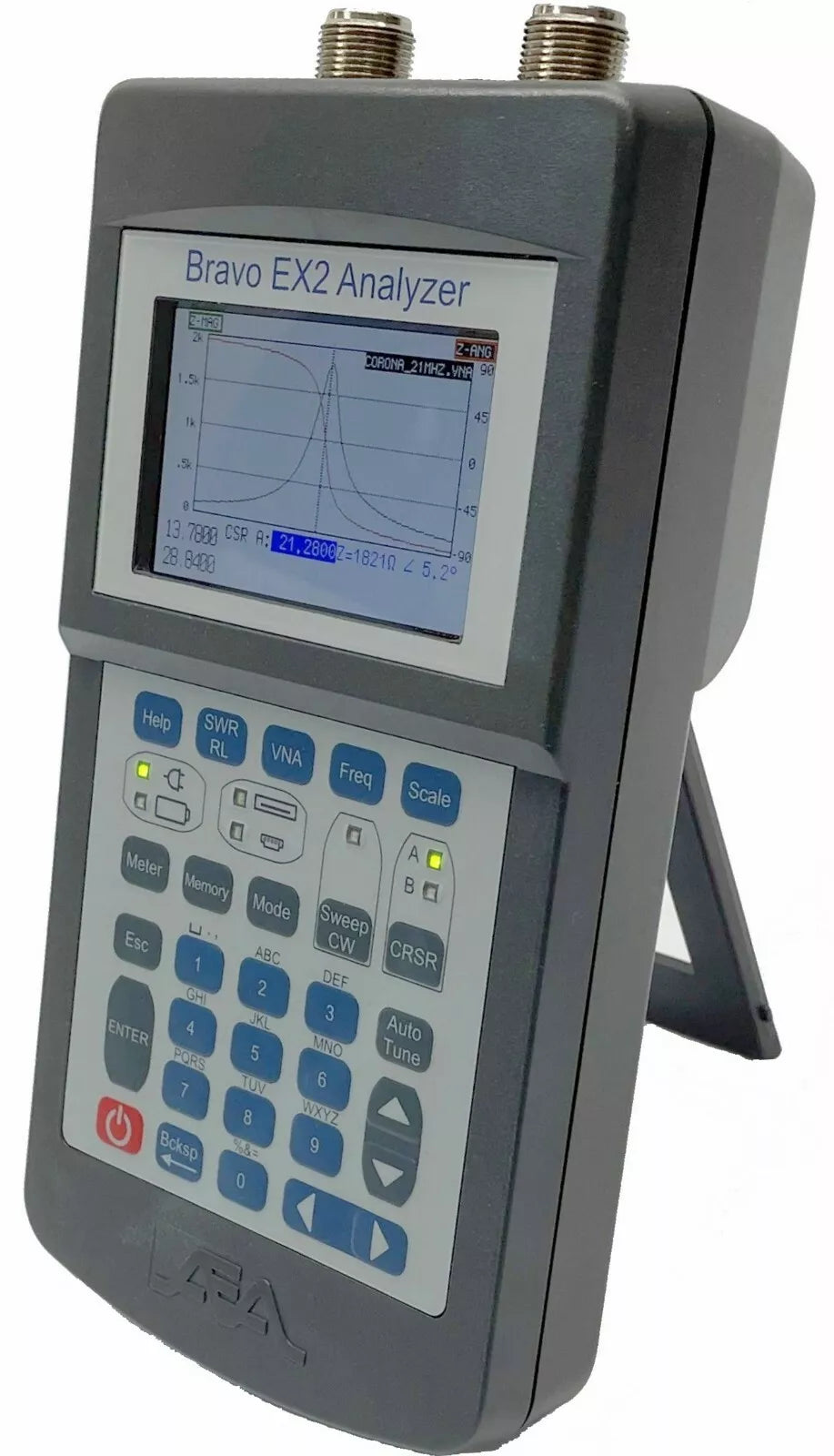 AEA Bravo EX2 Network Analyzer Dual N Port 100kHz - 450MHz 0 - 2000 Ohms
