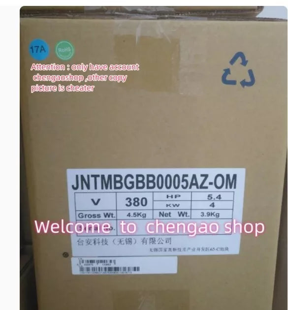 1 PC NEW JNTMBGBB0005AZ-OM Inverter 4KW 380V #B2299H CL