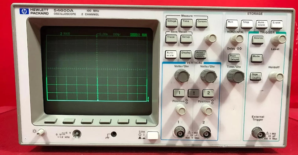 HP 54600A Oscilloscope 100MHz 2 channel S/N 3227A13418