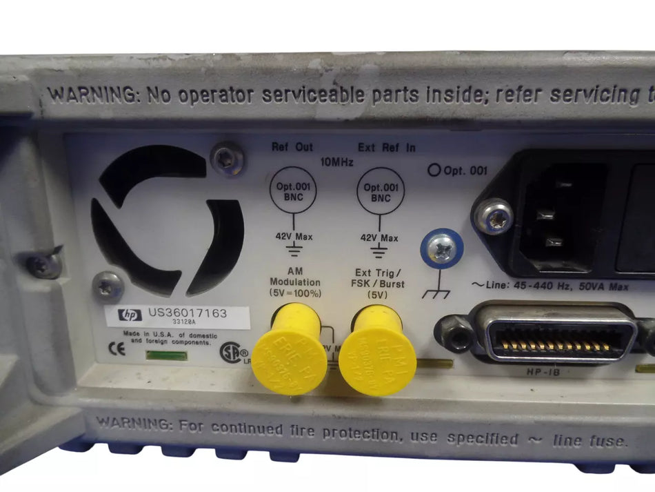 HP 33120A 15MHz Function Arbitrary Waveform Generator