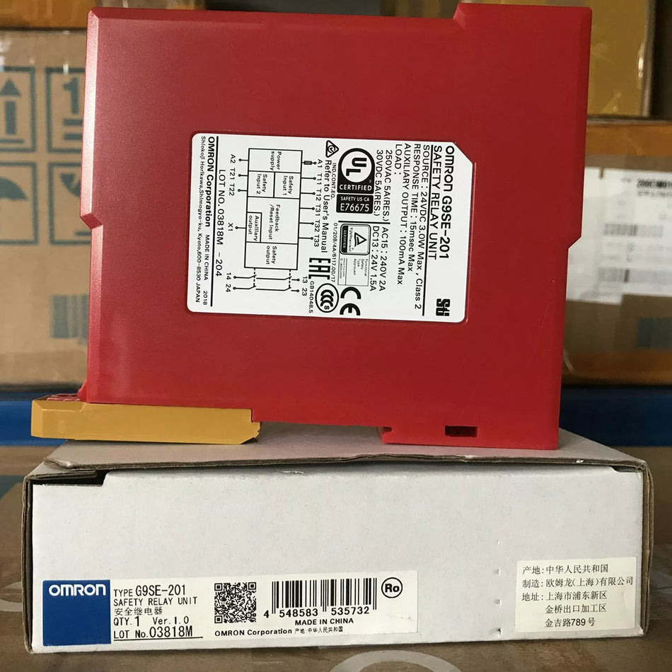 Omron G9SE-201 DC24V Safety Relay - 1PC, New in Box