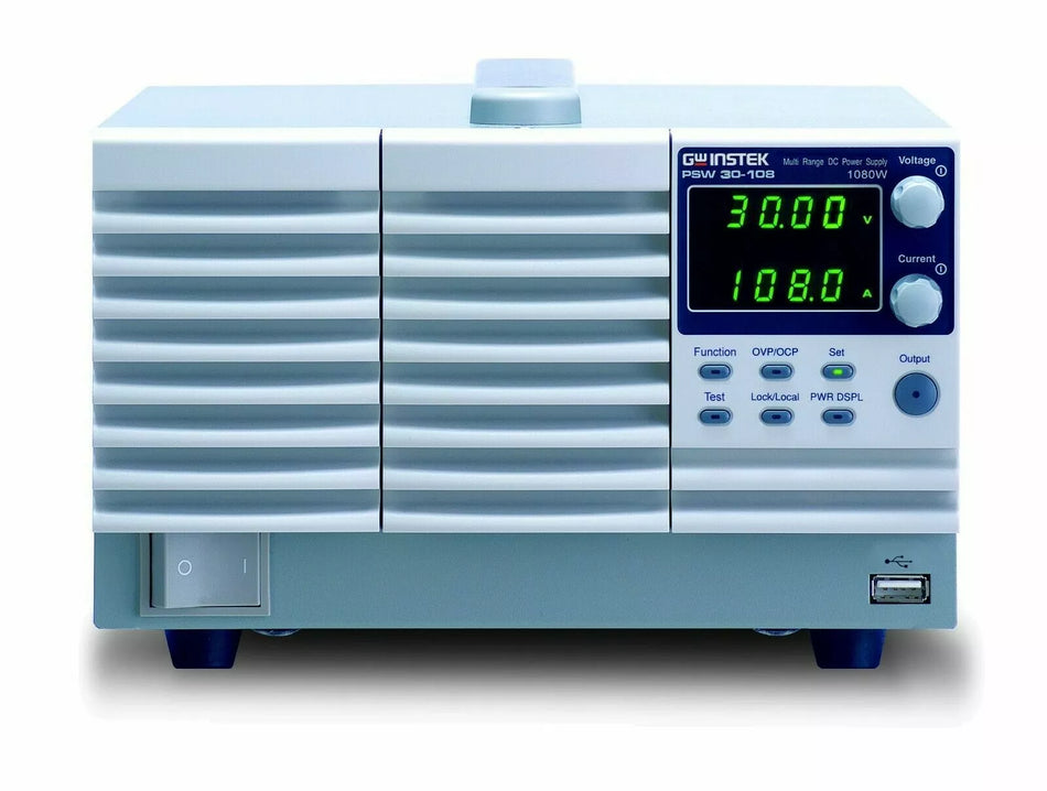 GW Instek PSW 30-108 Programmable DC AutoRange Power Supply 1080W, 0-30V, 0-108A