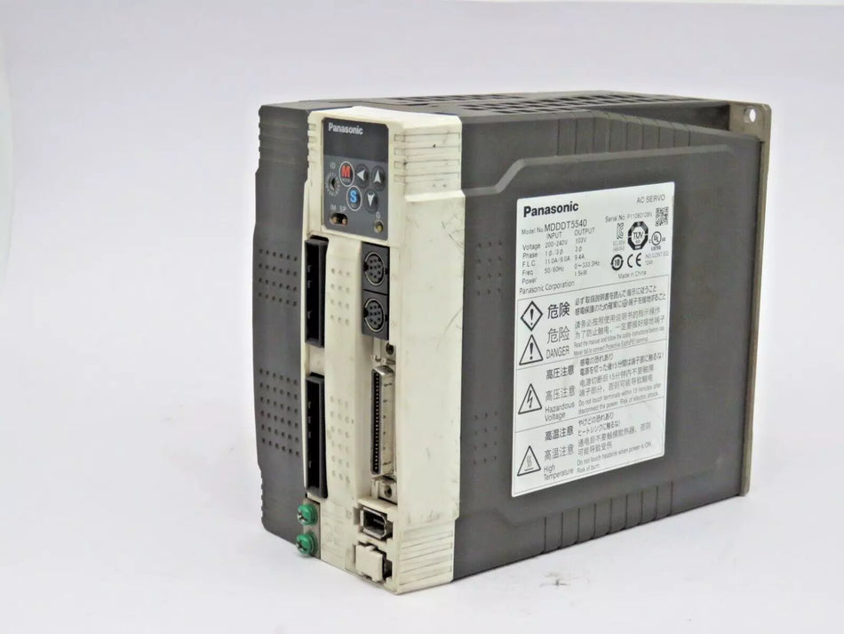 Panasonic MDDDT5540 Servo Drive Minas A4 Series 200V 40 AMP -Used & Tested