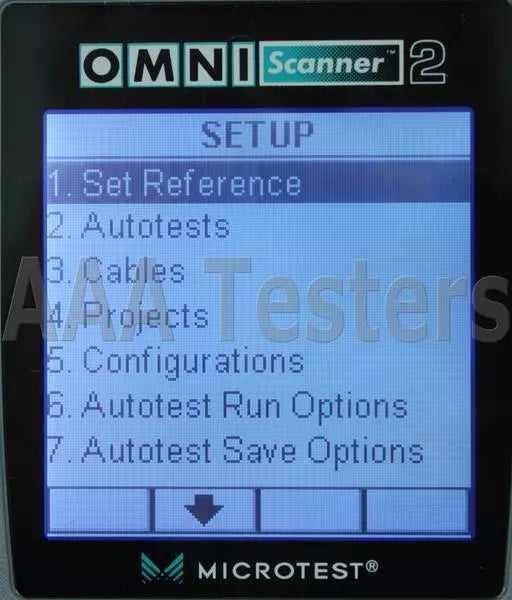 Fluke Microtest OMNIScanner 2 Cat5e Cat6 OMNI MM Fiber Digital Cable Analyzer
