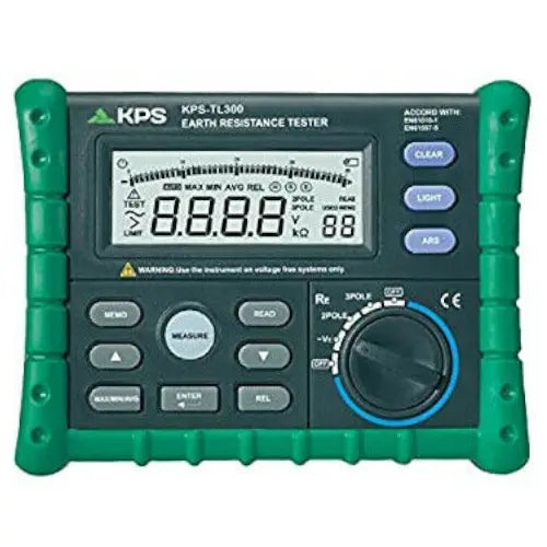 KPS-TL300 Earth Ground Resistance Meter 200VAC 4kΩ 2-Pole 3-Pole
