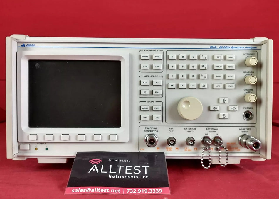 IFR/Marconi 2393A 02-08-09 656001855 Spectrum Analyzer 9 kHz to 26.5 GHz